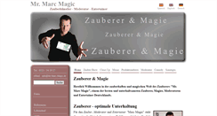 Desktop Screenshot of mr-marc-magic.de