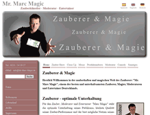 Tablet Screenshot of mr-marc-magic.de